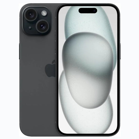 iPhone 15 Black refurbished – Vorder- und Rückseite