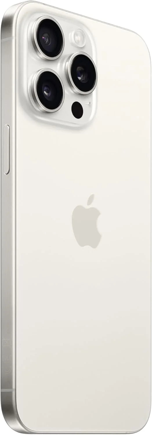 iPhone 15 Pro White Titanium refurbished – Vorder- und Rückseite