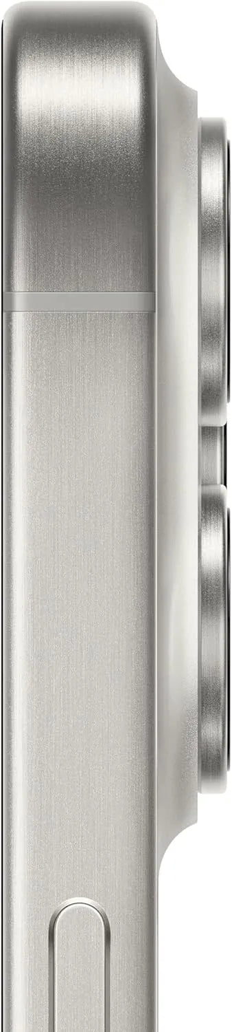 iPhone 15 Pro White Titanium refurbished – Vorder- und Rückseite