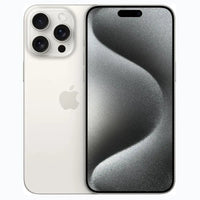 iPhone 15 Pro White Titanium refurbished – Vorder- und Rückseite