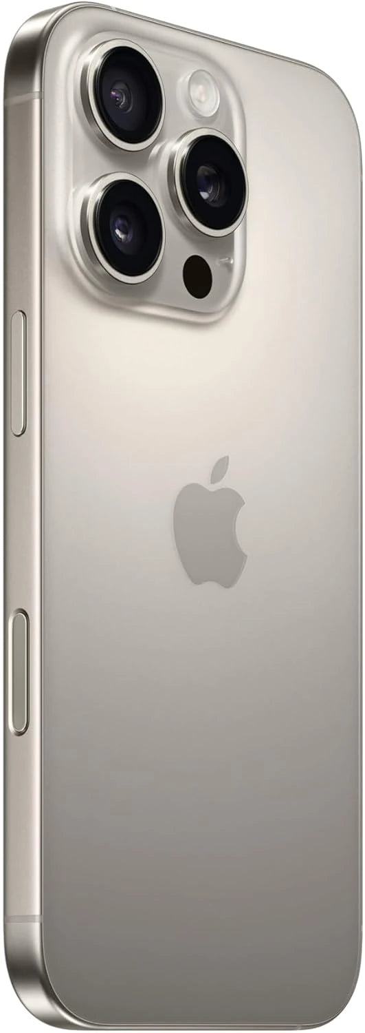 iPhone 16 Pro Natural Titanium refurbished – Vorder- und Rückseite