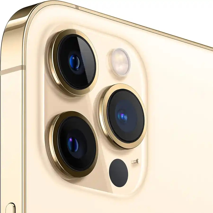 Close-up of a gold smartphone with camera lenses on a,background, gold