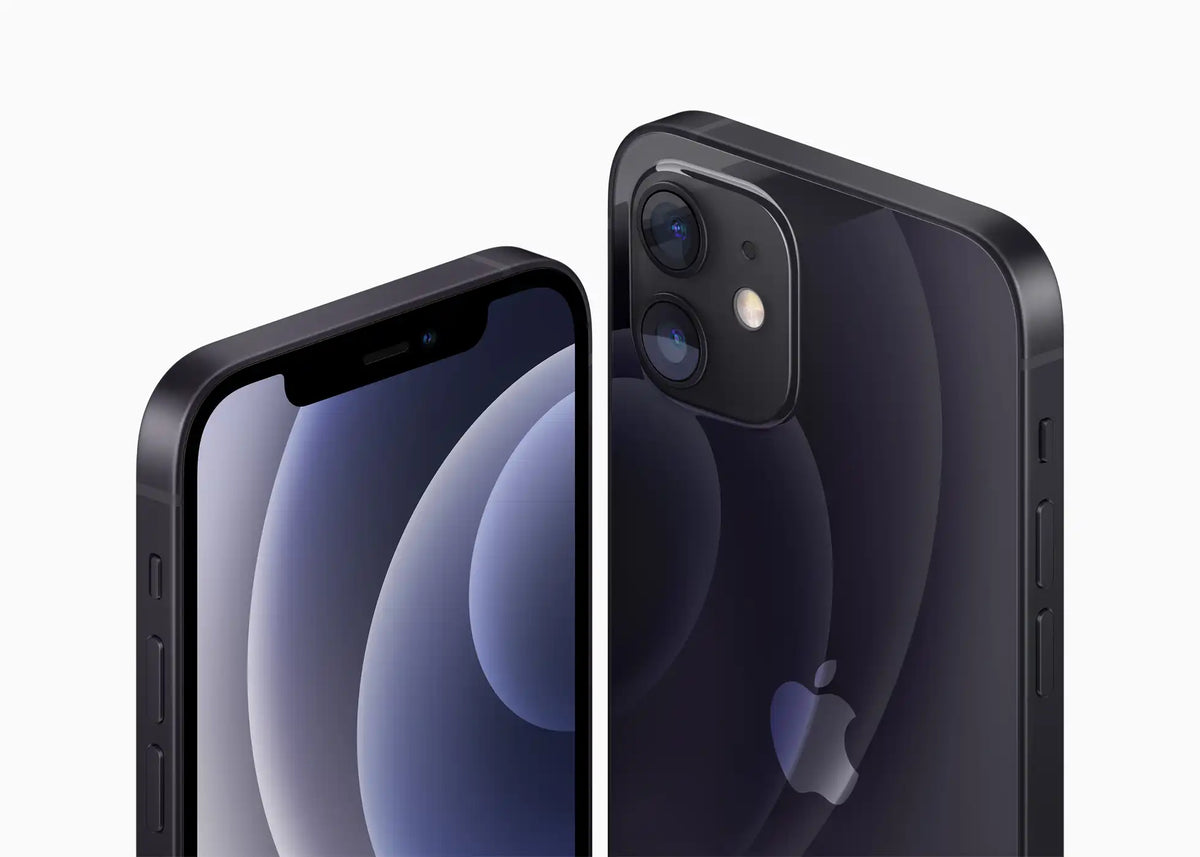 Two black smartphones side by side on a background,schwarz